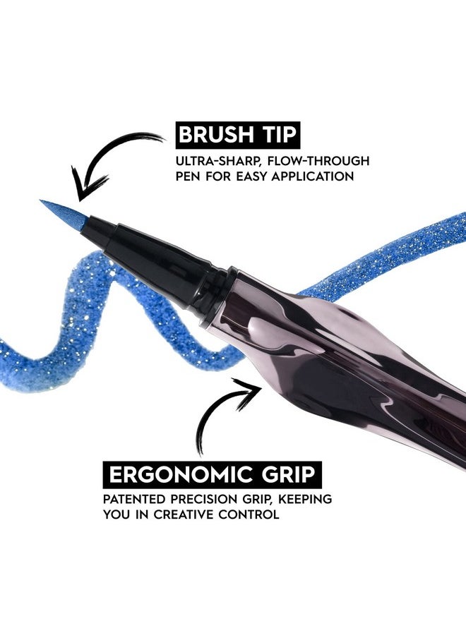 Urban Decay - 24/7 Inks Liquid Eyeliner Pen Water Resistant Smudge Proof Up To 24Hr Wear Ergonomic Grip Vegan & Cruelty Free Zero (Matte Black Brush Tip) - Image 1