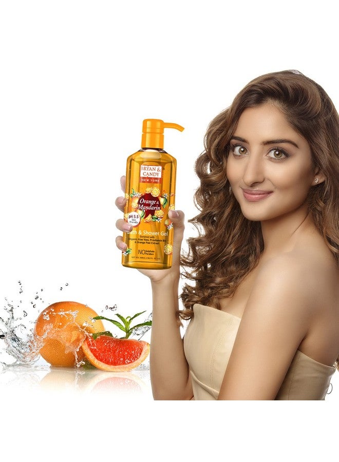 Bryan & Candy Shower Gel with Aloe Vera. Gentle, Moisturizing Body Wash for Soft, Supple Skin (Orange Shower Gel, 500ml) - Image 2
