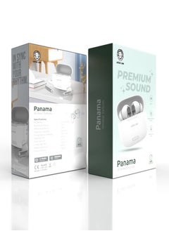 GREEN LION Panama Wireless Earbuds /4 Hours Play Time/Hands-Free Calls/Effective Distance: 12M-White  - Image 2
