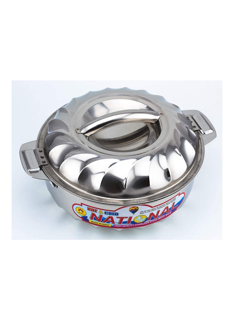 National - 3-Piece Stainless Steel Hot Pot Set Silver - Image 1