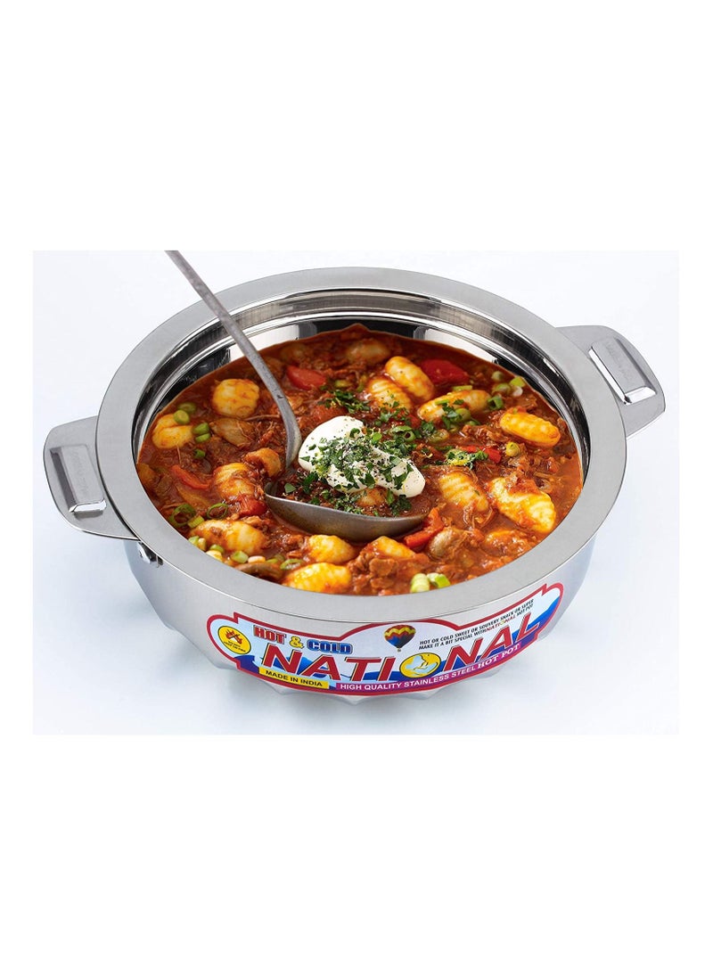 National - 3-Piece Stainless Steel Hot Pot Set Silver - Image 1