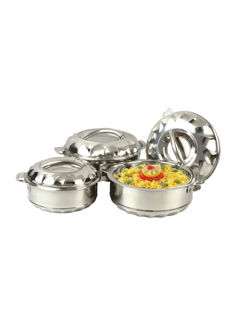 National - 3-Piece Stainless Steel Hot Pot Set Silver - Image 1