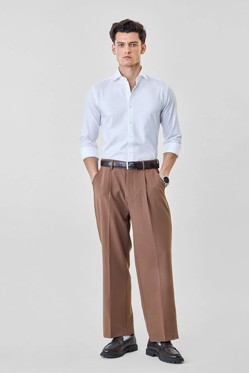 SNITCH Self-design Luxe Slim Fit Shirt