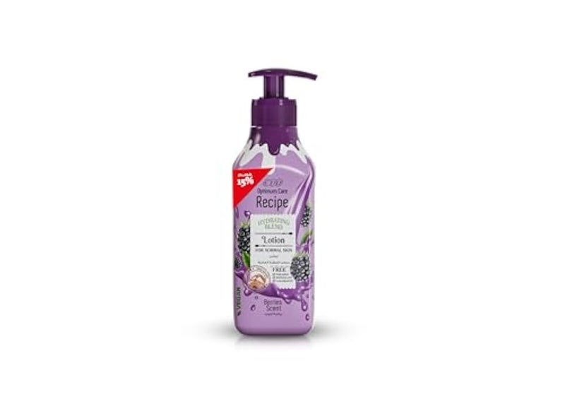 Eva Optimum Care Recipe Hydrating Blend Lotion For Normal Skin - Berries Scent 370 Ml