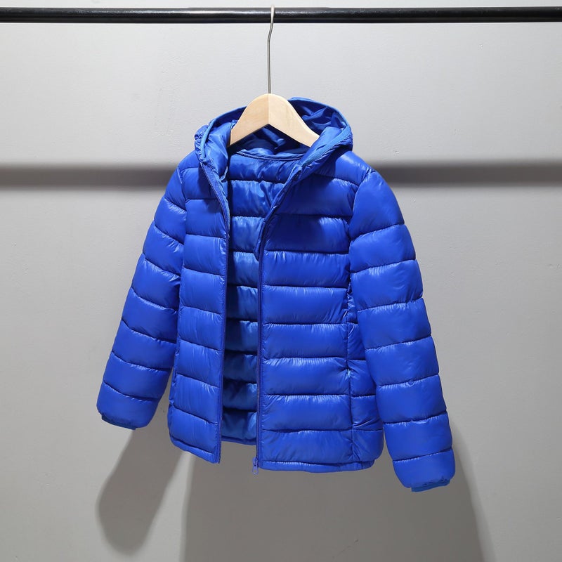 Lightweight Kids Winter Cotton Jacket Royal Blue 