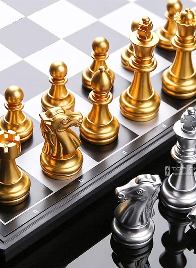 UB Heavy-Duty Magnetic Chess Board – Portable Folding Set with Secure Storage for Long-Term Play - Image 5