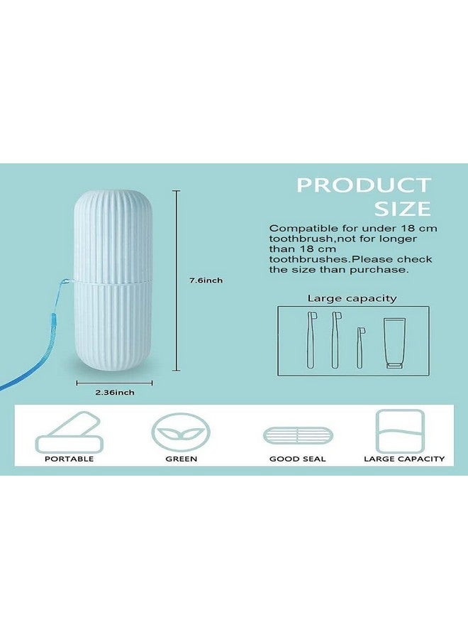 XML Capsule Shape Travel Toothbrush Toothpaste Case Cove Holder Portable Toothbrush Storage Plastic Toothbrush Holder (XML-Pink-Capsule) - Image 5