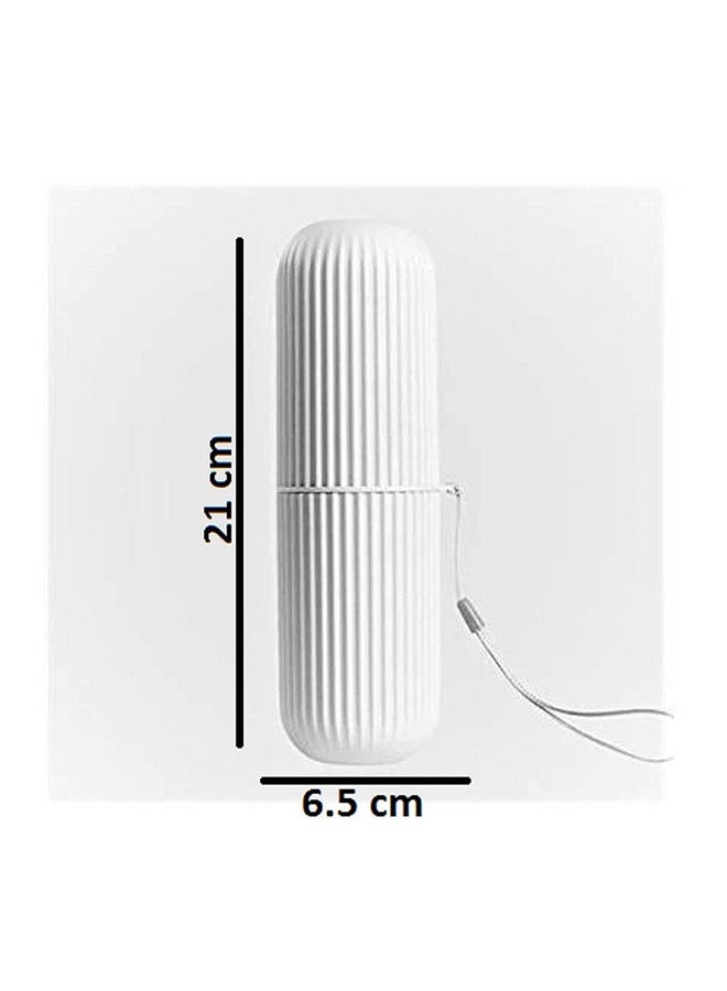 XML Capsule Shape Travel Toothbrush Toothpaste Case Cove Holder Portable Toothbrush Storage Plastic Toothbrush Holder (XML-Pink-Capsule) - Image 4