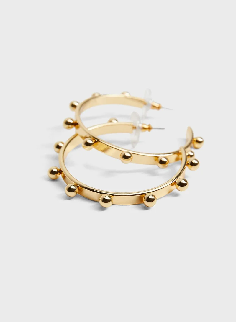 MANGO Lori Hoop Earrings