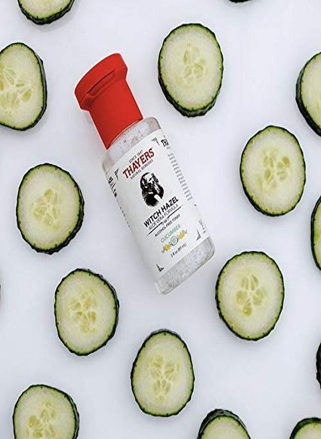 THAYERS Alcohol-Free Witch Hazel Facial Toner with Aloe Vera, Cucumber, Trial Size, 3 Ounce - Image 3