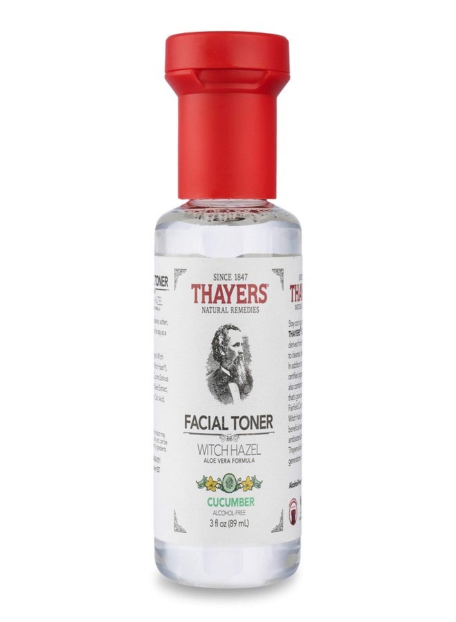 THAYERS Alcohol-Free Witch Hazel Facial Toner with Aloe Vera, Cucumber, Trial Size, 3 Ounce - Image 1
