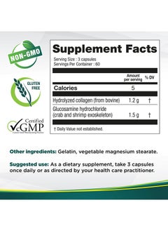 Genacol Glucosamine And Collagen Joint Supplement Glucosamina Colageno ; Lubricates Protects And Maintains Heathy Joints ; Relieves Joint Discomfort Plus 180 Capsules  - Image 4