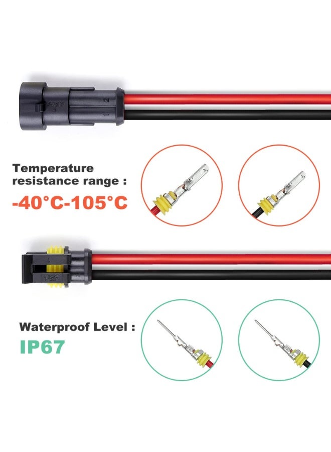 Generic 708PCS Automotive Waterproof Car Electrical Wire Connectors Plug Kit, 1/2/3/4/5/6 Male and Female Pin Connectors for Motorcycle, Truck, Car, Boats, Scooter  - Image 3