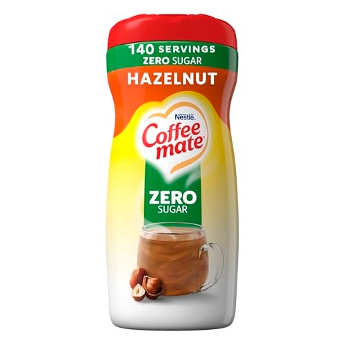Coffee Mate Coffee-Mate Coffee Creamer Zero Sugar Hazelnut, Pack of 6 (10.2 Ounce) - Image 1