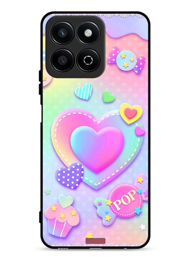 Tolwak Honor X7c 4G Protective Case Cover Pop Hearts Art  - Image 1