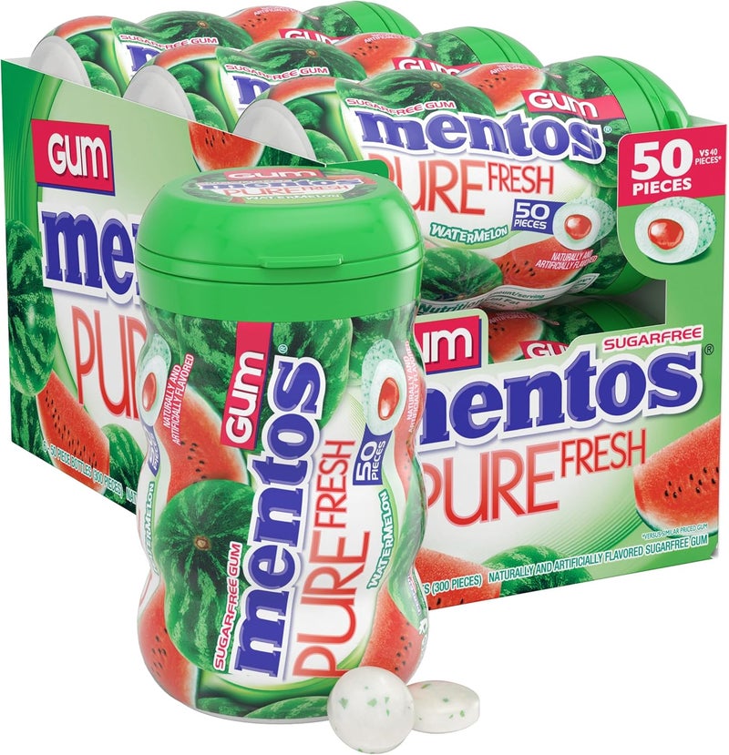 Mentos علكة منتوس بيور فريش بنكهة البطيخ خالية من السكر - Image 1