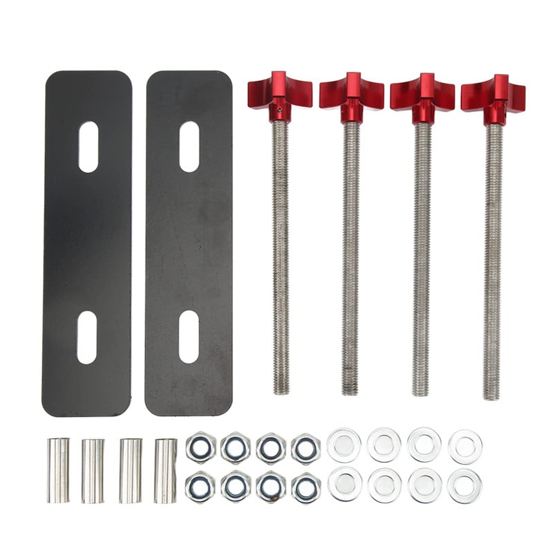 Quick Installation Black Traction Boards Mounting Pin Kit M10x180 Steel Bracket Set For SUV Off Road Vehicles - Image 2