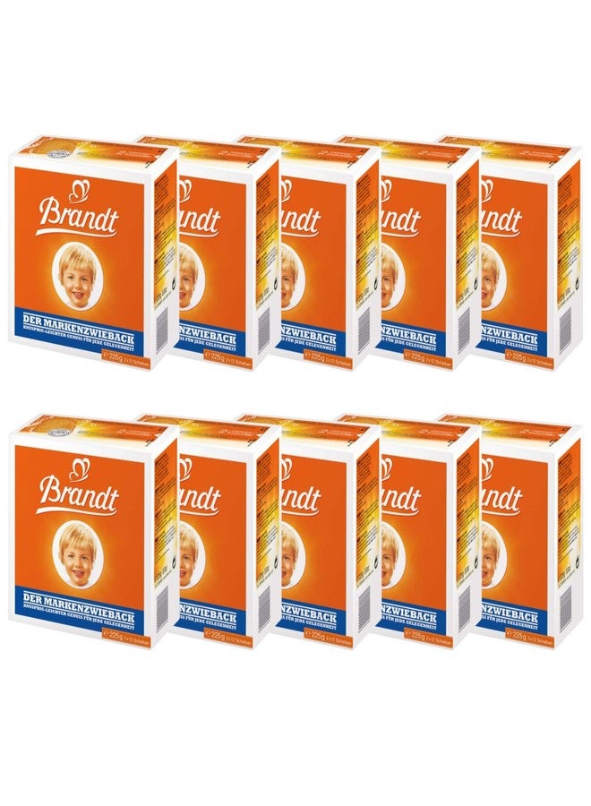 Brandt Zwieback Rusk | Sweetened Crispy Bread | Perfect for Teething Children | Enjoy With Sweet or Savory toppings | 8 oz each [Pack of 10] - Image 2
