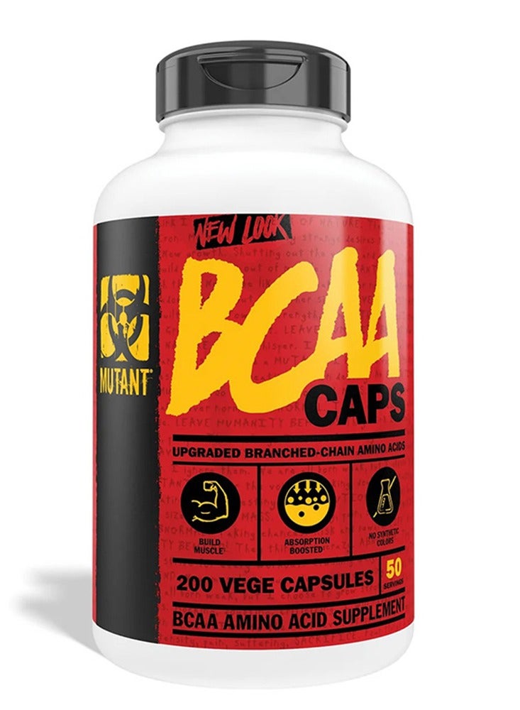 MUTANT BCAA 200 Vege Capsules 50 Servings - Image 1