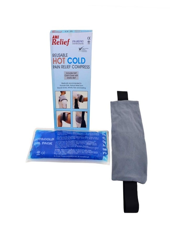RELIEF AMI HOT COLD GEL PACK XTRA LARGE CE ISO WITH CLOTH COVER AND ELASTIC BELT - Image 2