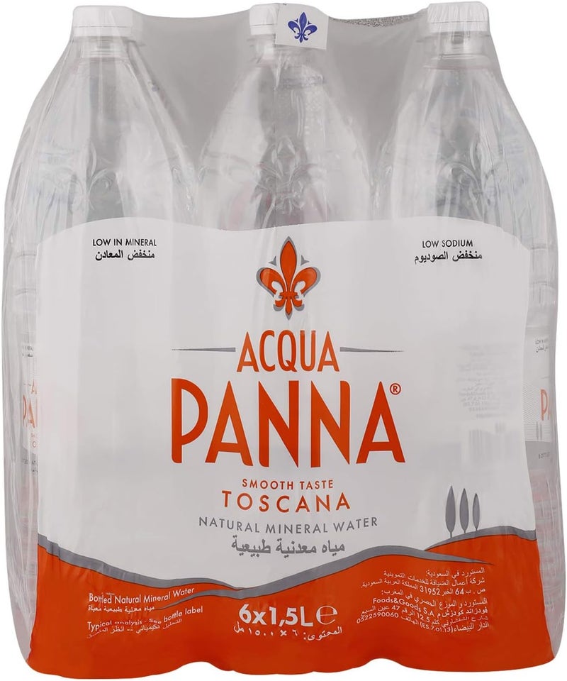 Acqua Panna Toscana Natural Mineral Water 1.5L x 6 - Image 3