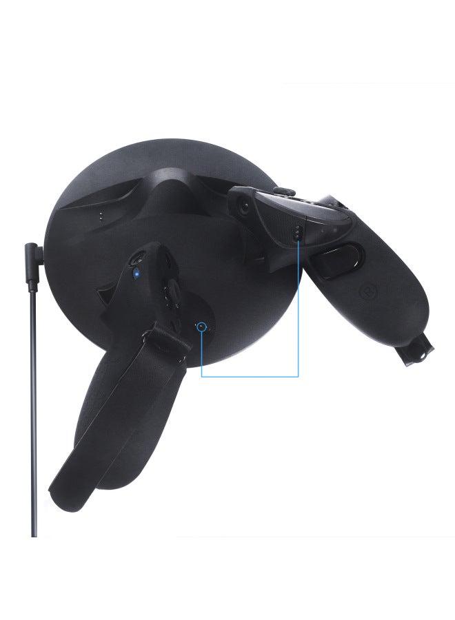 Loquat Meta Quest Pro Handle Silicone Case Full Half Bag Drop-resistant Protective Case Charging Stand Charging VR Accessories-Product Color:Red - Image 3