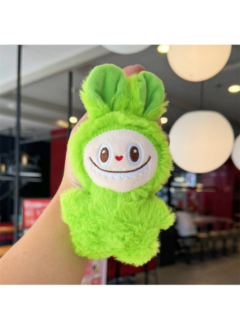 New Labubu Plush Toy Keychain Charm Gift Love Rab Green