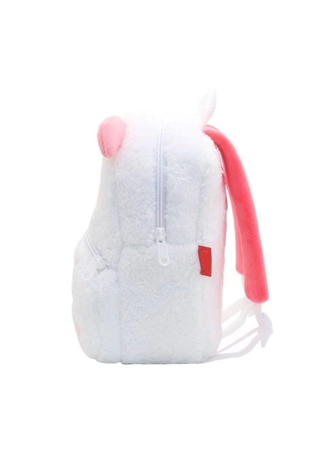 Toddler Backpack for Boys and Girls, Cute Soft Plush Animal Cartoon Mini Backpack Little For Kids 2-6 Years (Lamb)  - Image 4