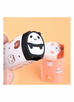 KASTWAVE Animal Pencil Erasers Cylindrical Shaped Cute Erasers  - Image 5