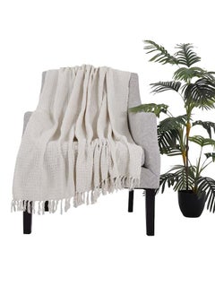 Waffle Handwoven Throw, White – 127x152 cm - pzsku/Z3F30D8C03C05D479CF8DZ/45/_/1700654412/295f31da-4cec-4c76-b27d-2ac2db698f82