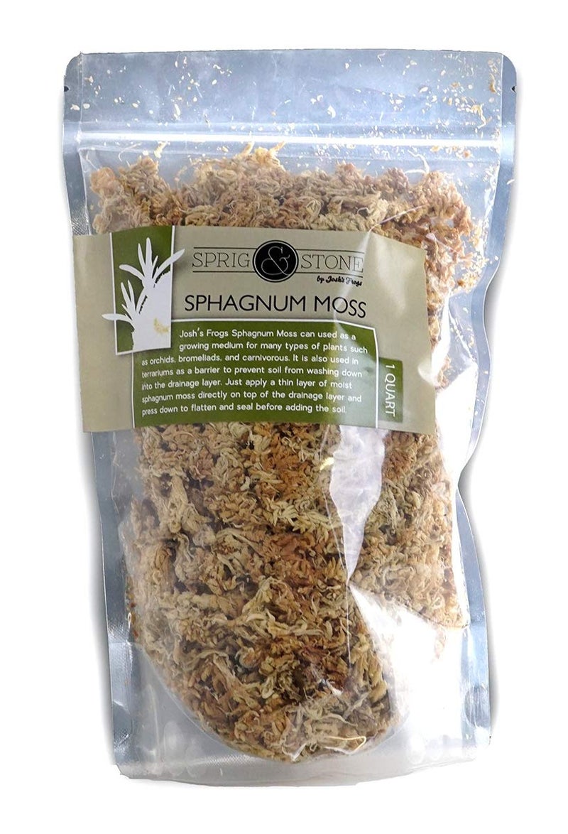 Josh's Frogs Sprig & Stone Sphagnum Moss (1 Quart) - Image 1