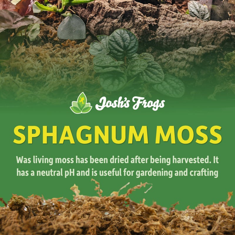 Josh's Frogs Sprig & Stone Sphagnum Moss (1 Quart) - Image 2
