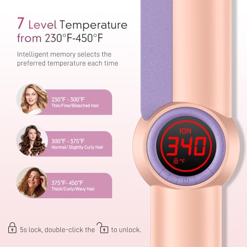 HITTIONA Flat Iron Hair Straightener – 1.75” Ceramic Infrared Ionic Flat Iron with 5s Fast Heat-Up, Anti-Frizz Styling for All Hair Types - Image 4