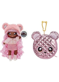 Na! Na! Na! Surprise Na! Na! Na! Surprise Glam Series Cali Grizzly Fashion Doll And Metallic Bear Purse  - Image 1
