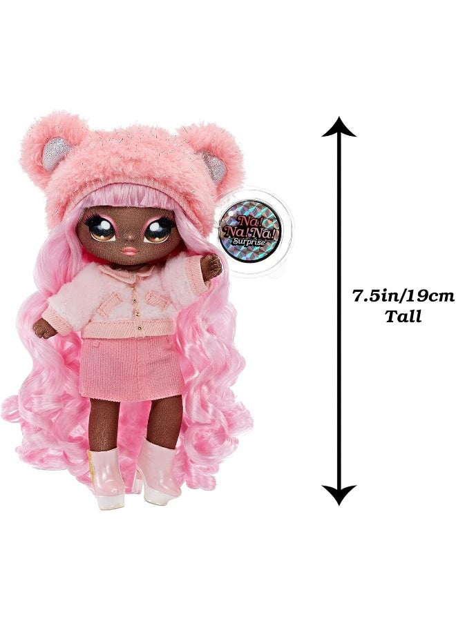 Na! Na! Na! Surprise Na! Na! Na! Surprise Glam Series Cali Grizzly Fashion Doll And Metallic Bear Purse  - Image 2