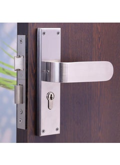Gaurish Hardware Gaurish Matte Steel Mortise Door Handle Set 8 Inch Solid Metal Vintage Design with Cylinder Easy Installation HeavyDuty for Interior Exterior Wooden Doors GHM91  - Image 1