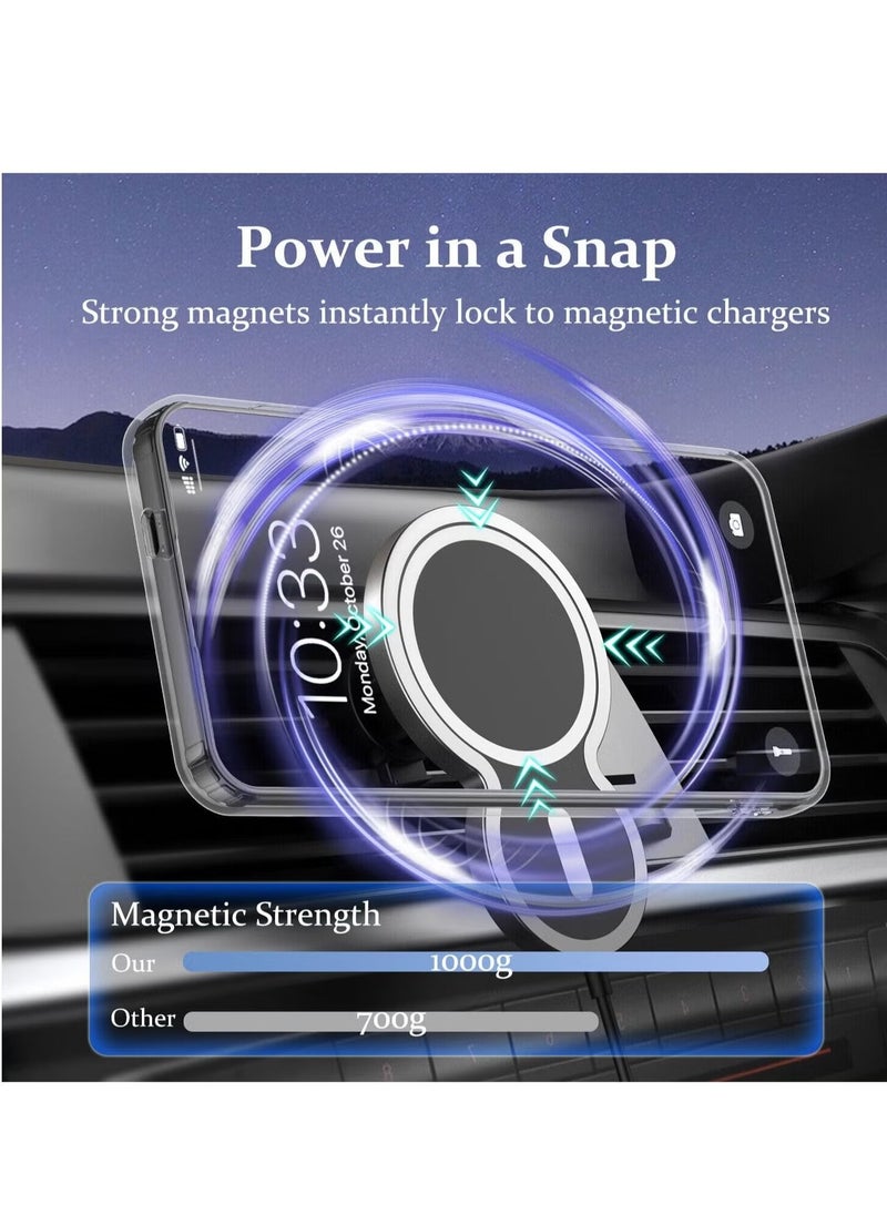 Raxoom Samsung Galaxy S24 Ultra MagSafe Case [6.8 inch] â€“ Slim Thin Magnetic Cover, Wireless Charging Compatible, Anti-Scratch, Shockproof Hard Transparent Case - Image 4