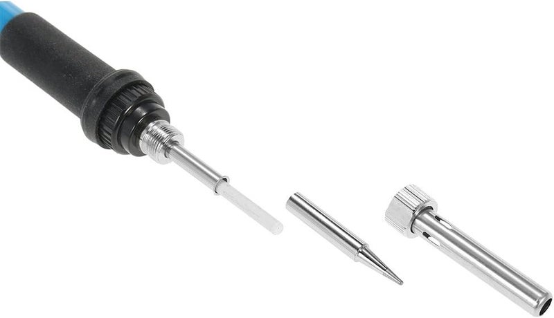 آنسيلف طقم مكواة لحام، مكواة لحام كهربائية من أنسيلف بقوة 60 وات مع إمكانية تعديل درجة حرارة اللحام + مجموعة من 5 رؤوس لحام بديلة - Image 2