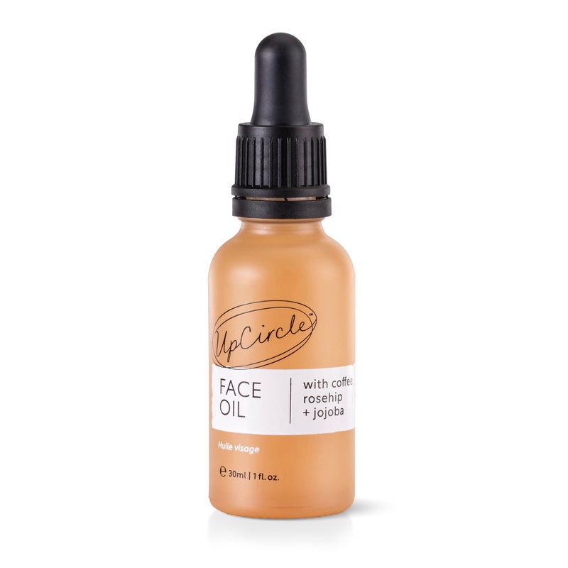UpCircle Organic Face Serum With Coffee Oil 1oz  Vitamin C Rosehip Oil Fades Dark Spots  Sea Buckthorn Keeps Skin Supple  Natural Hydrating Facial Oil  Vegan  CrueltyFree