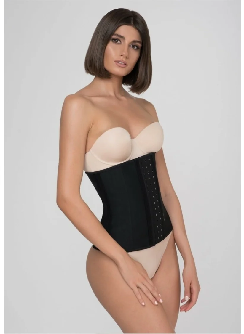 Mistirik Trigoso Effective Cotton Black Latex Corset for Belly Area with Restorative and Tightening Effect