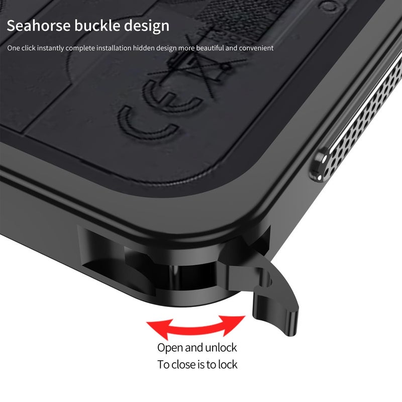 إيروريكس جراب هاتف For Nothing Phone 3 بإطار معدني ومُبدد للحرارة مع حلقة حماية للكاميرا (رمادي) - Image 3