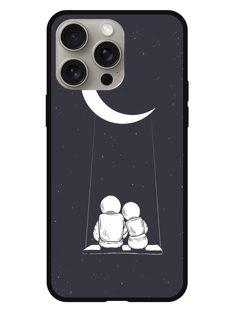 Theodor Protective Case Anti Scratch Shock Proof Bumper Cover For iPhone 15 Pro Max Two Astronauts - Image 1