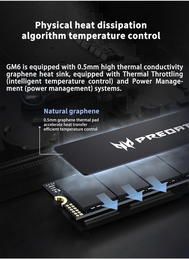 بريداتور - 2 تيرابايت 7200 ميجابايت / ثانية SSD PCIe NVMe Gen4 M.2 2280 ، محركات أقراص صلبة داخلية ، متوافقة مع PS5 ، كمبيوتر مكتبي ، كمبيوتر محمول ، بما في ذلك غرفة التبريد وأدوات التفكيك وتعليمات التثبيت - Image 1