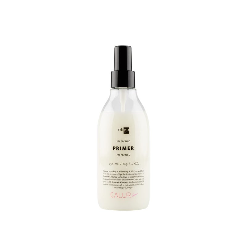 Oligo Professional - Calura Perfecting Primer - Thermal blowout mist - Lighweight - Humidity resistant protection - Increase smoothness and shine - 8.5oz