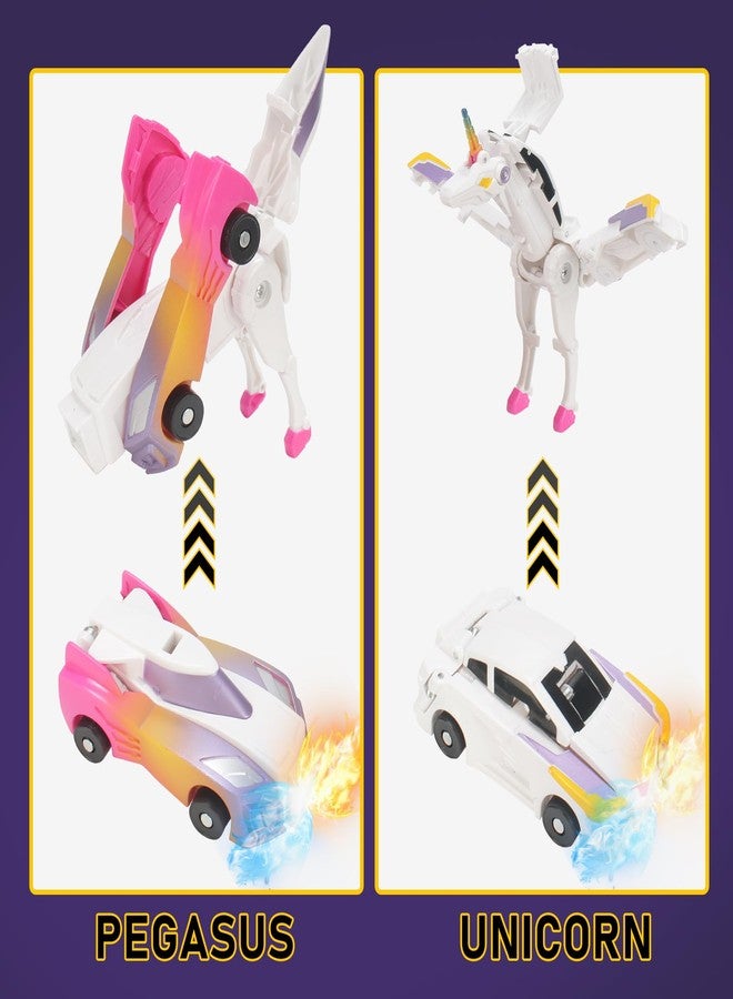 SOYUOI Ultimate Transforming Unicorn Car Toy - 2-in-1 Magical Unicorn & Car Robot for Kids | Automatic Magnetic Transformation for Boys & Girls' Birthdays. - Image 2