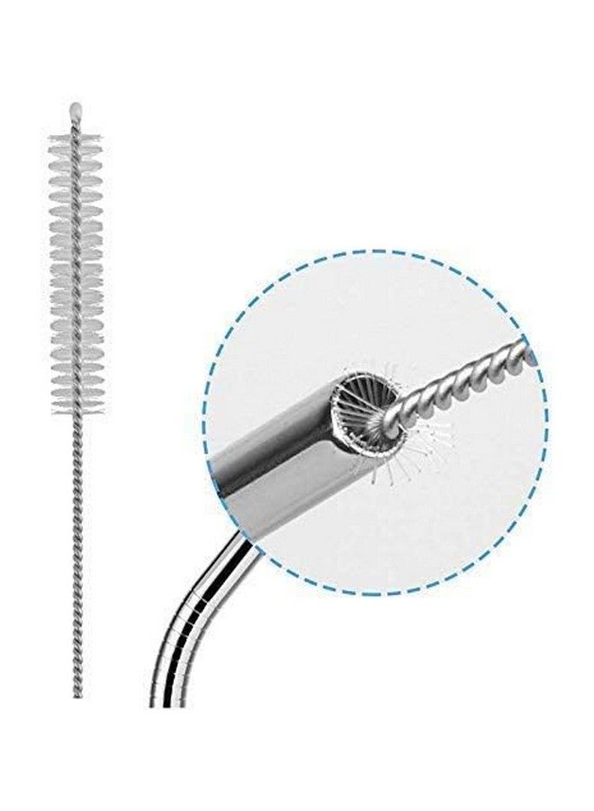 ANTIL'S ANTIL'S Reusable Stainless Steel Drinking Straw Sipper (2 Straight Straw + 2 Bent Straw & 1 Straw Cleaning Bush)  - Image 2