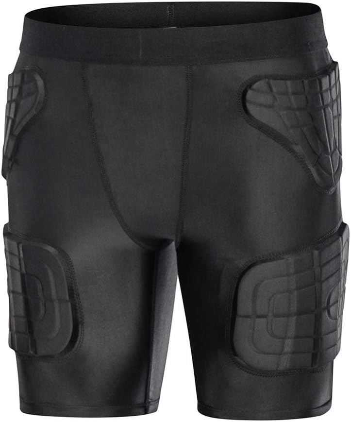 Topeter Youth Padded Compression Shorts Football Hockey Underwear Hip Pad Impact Gear - Image 1