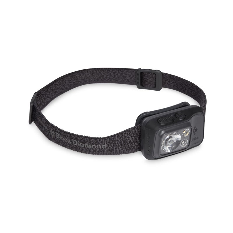 Black Diamond BLACK DIAMOND Spot 400-R Rechargeable LED Headlamp, Waterproof and Dimmable for Camping, Hiking, Running, Hunting, Work with Red Light Headlamp Mode, Graphite  - Image 1