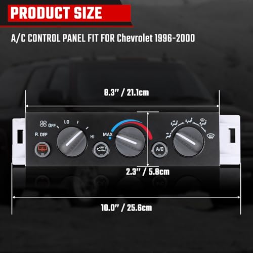 ISINSWIFT 599-006 Climate Control Module,A/C Heater Climate Control Panel Fit for Chevrolet Suburban Tahoe Fit for GMC Yukon 1996-2000, Replace#9378805 16231165 - Image 4