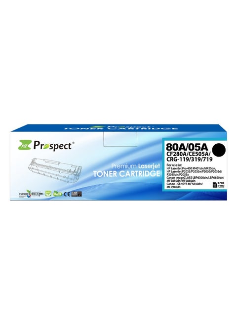 Prospect Toner CE505A 05A CF280A 80A Black Laser Compatible with HP Printer LaserJet Pro 400 M401dn M425dn HP LaserJet P2035 P2035n P2050 P2055d P2055dn P2055x